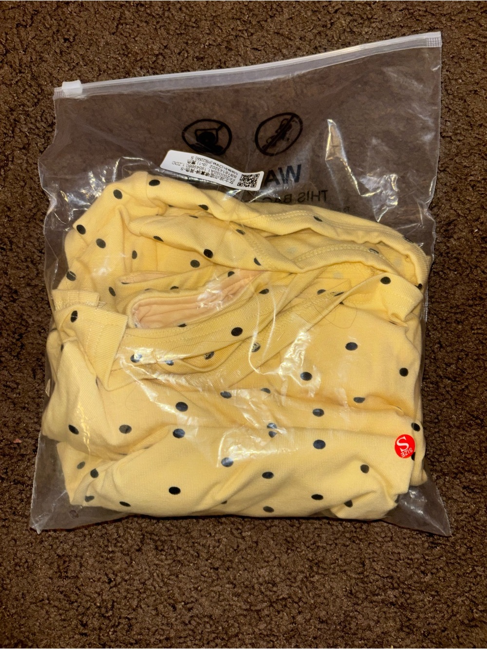 Yellow Polka Dot Two-Piece Set - Picture 2 of 2